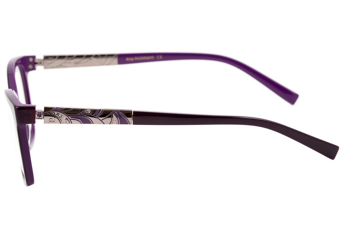 Óculos de Grau Ana Hickmann Ah 6253 H02 Roxo E Dourado Brilho - 54 mm