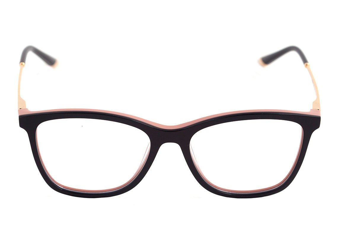 Óculos de Grau Ana Hickmann Ah 6269 A02 Preto E Rosa Brilho - 53 mm