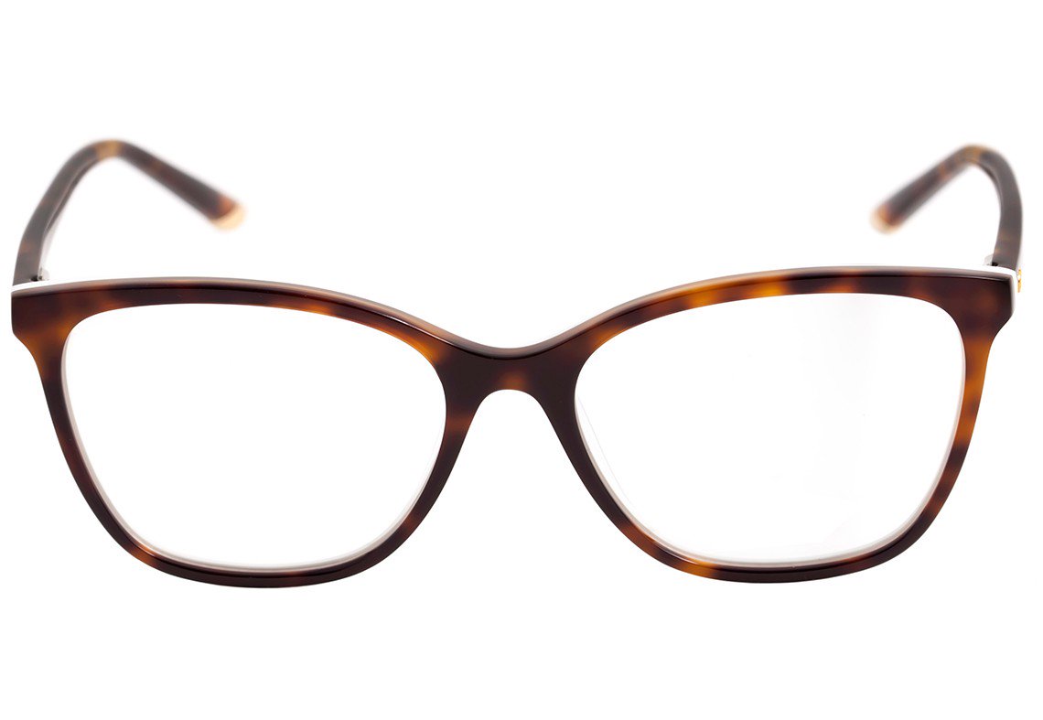 Óculos de Grau Ana Hickmann Ah 6280 G23 Marrom Mesclado E Branco Brilho - 52 mm