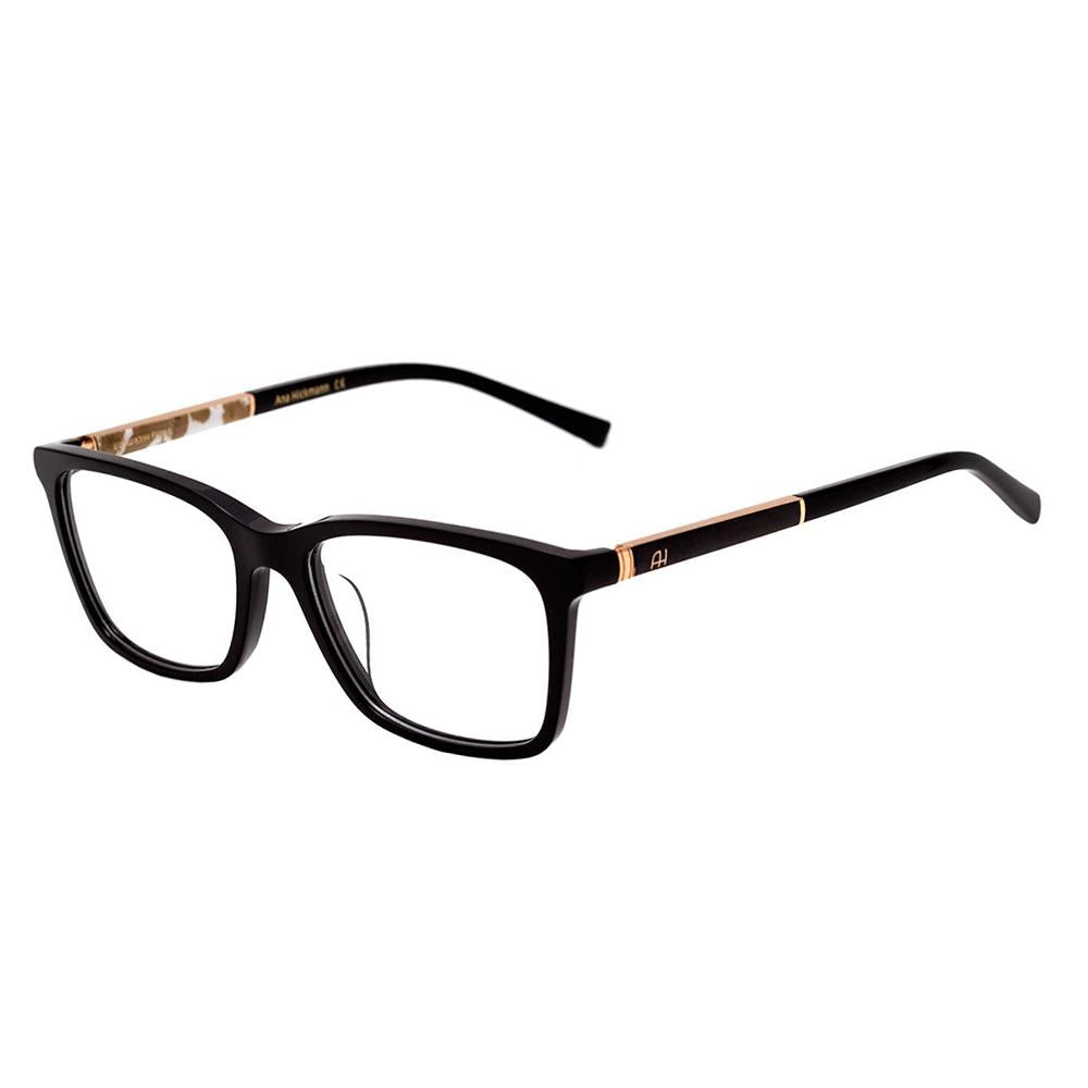 Ana Hickmann Ah 6301 A01 Preto E Dourado Brilho - Lente 5,6 Cm - Grau