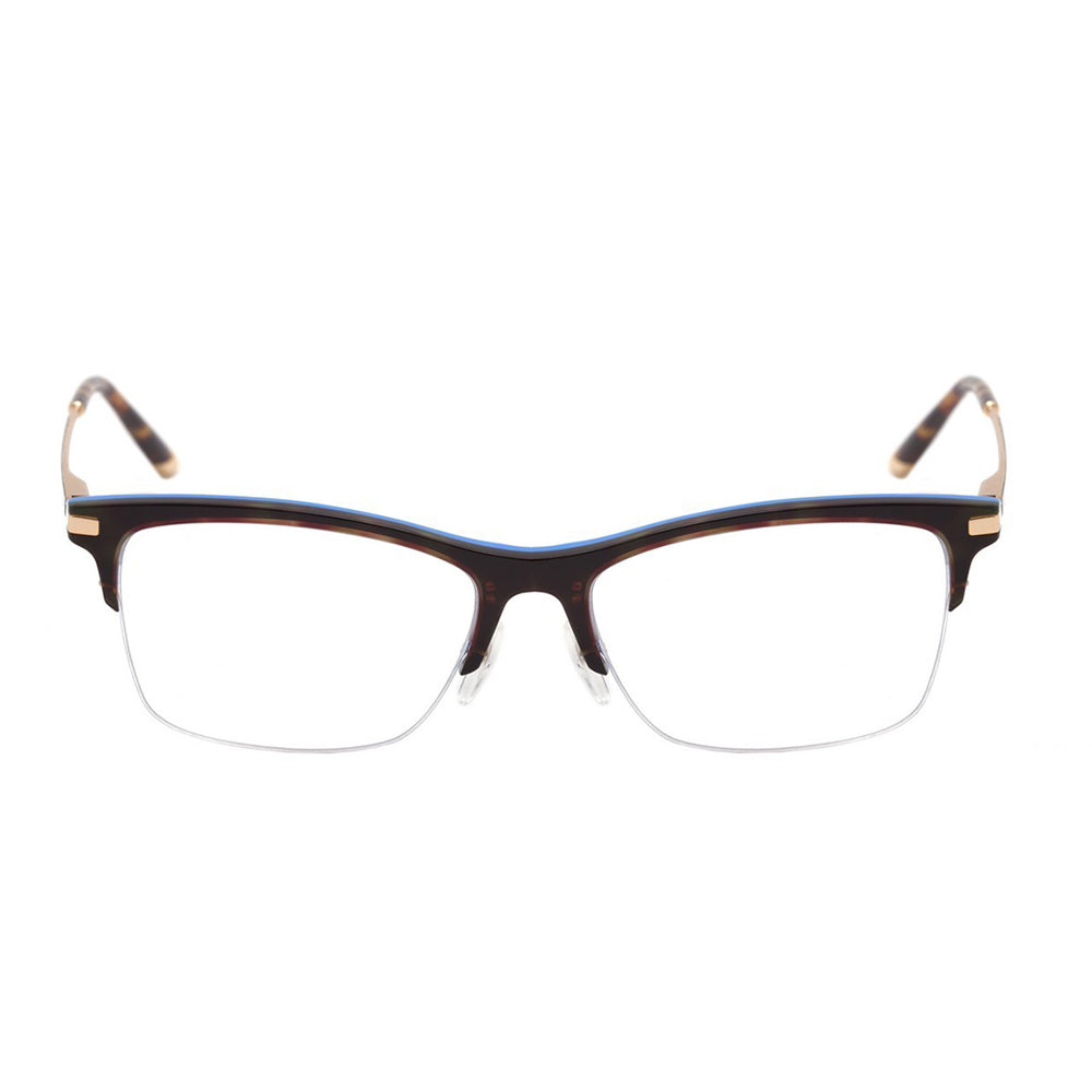 Óculos de Grau Ana Hickmann AH 6302 G21 Marrom Mesclado e Dourado - 54 mm