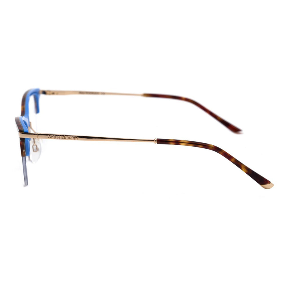 Óculos de Grau Ana Hickmann AH 6302 G21 Marrom Mesclado e Dourado - 54 mm
