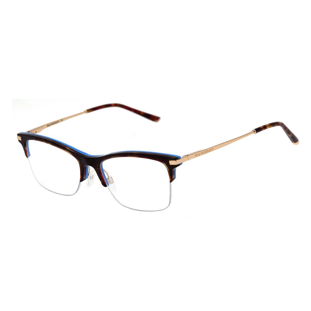 Óculos de Grau Ana Hickmann AH 6302 G21 Marrom Mesclado e Dourado - 54 mm