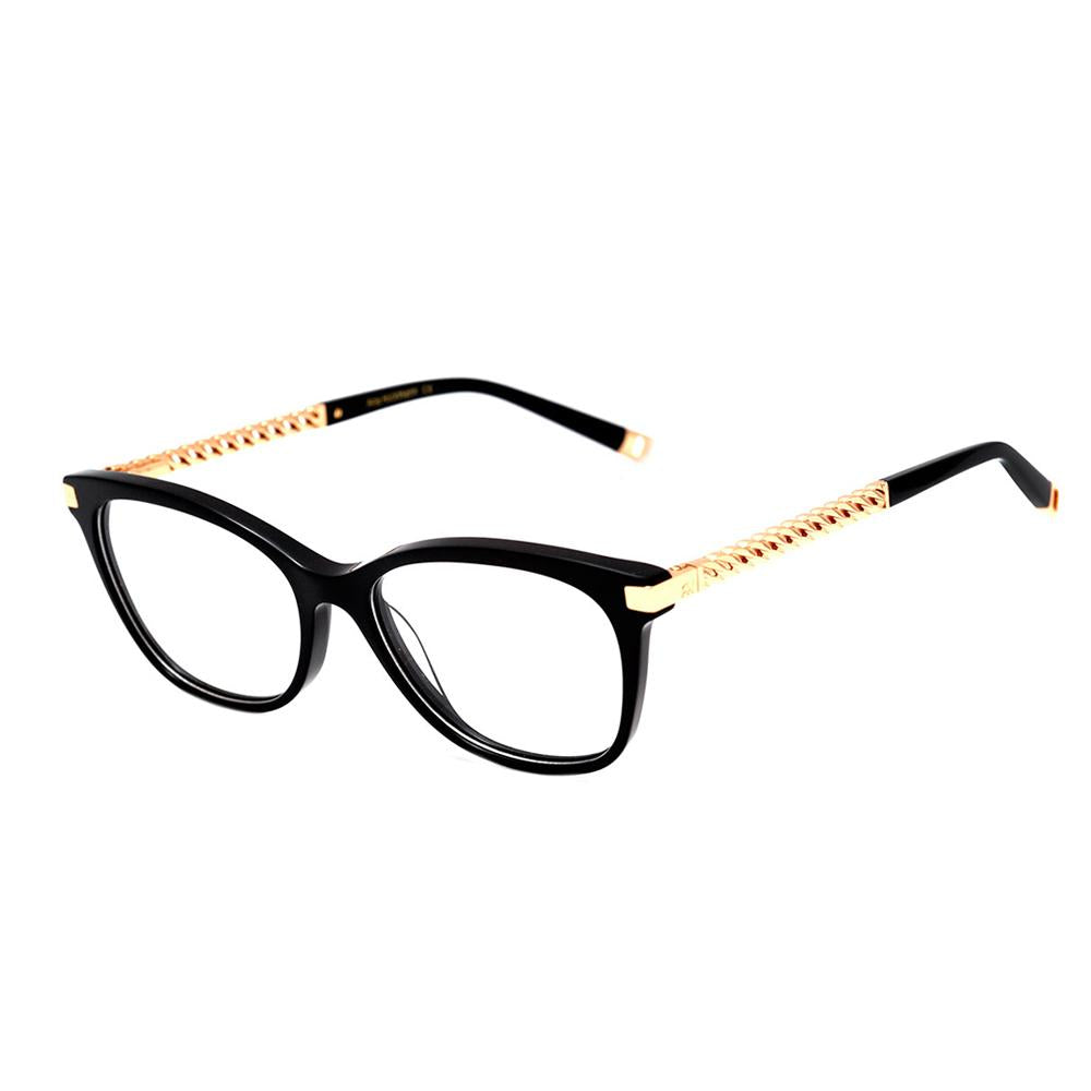 Óculos de Grau Ana Hickmann Ah 6318 A01 Preto Brilho 53 mm