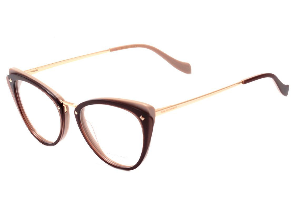 Ana Hickmann AH 6326 H04 Marrom e Bege Brilho - Lente 5,2 cm
