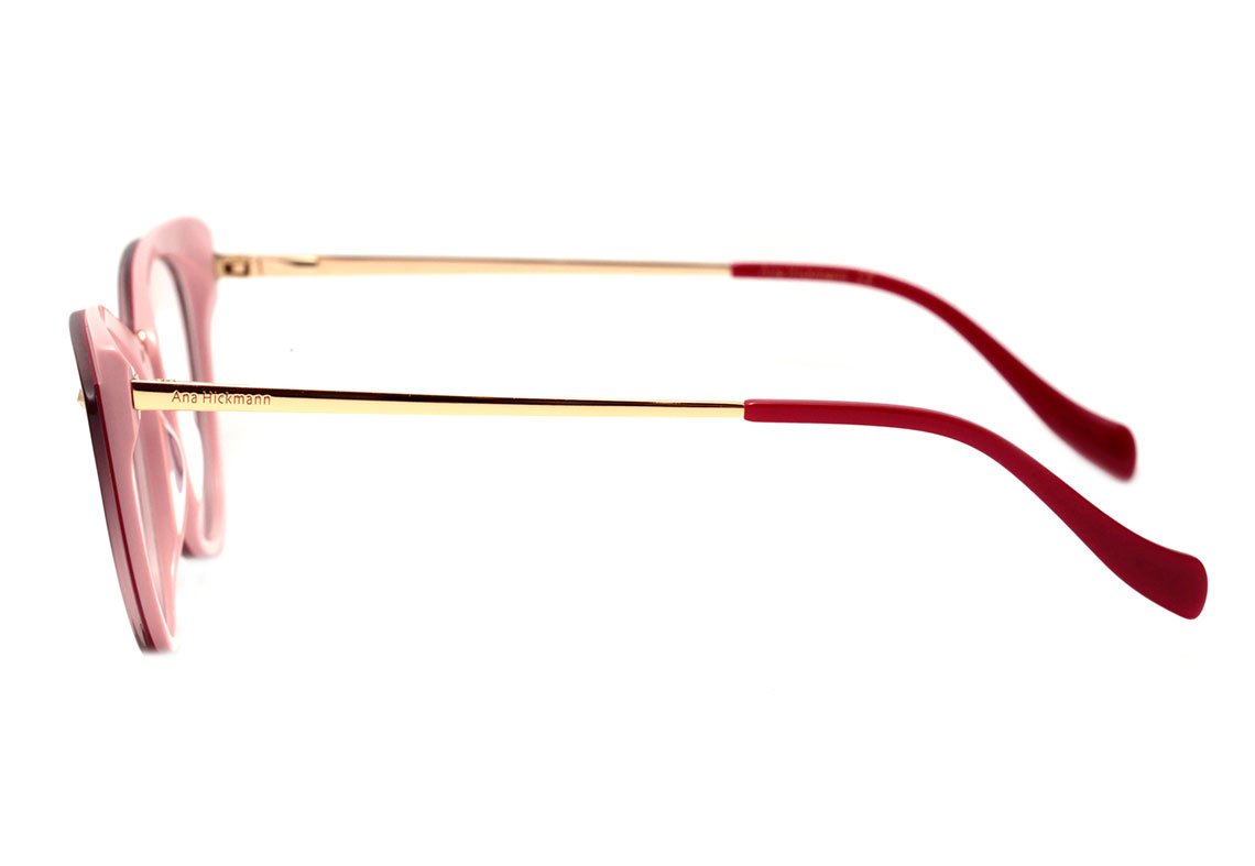 Ana Hickmann AH 6326 H04 Marrom e Bege Brilho - Lente 5,2 cm