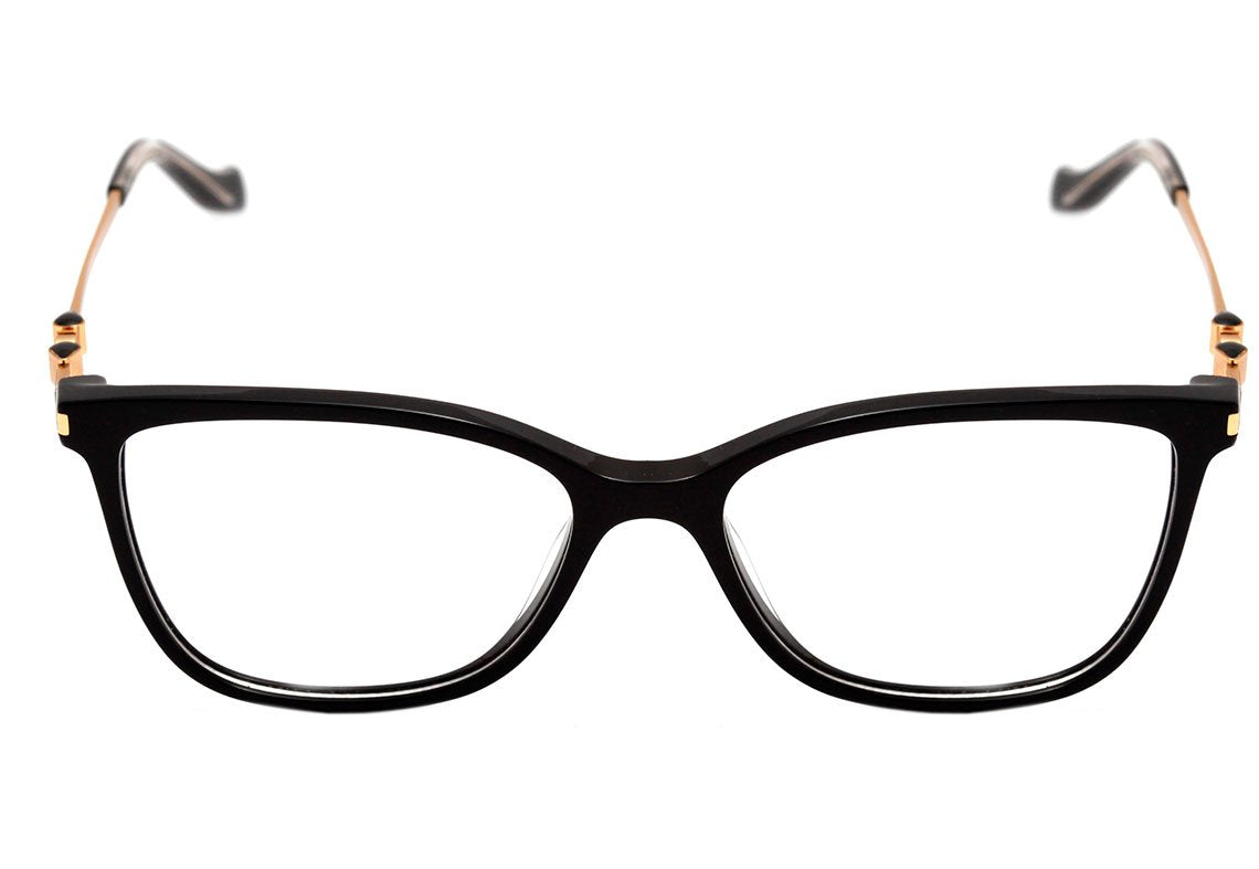 Óculos de Grau Ana Hickmann Ah 6343 A01 Preto Brilho 54 mm