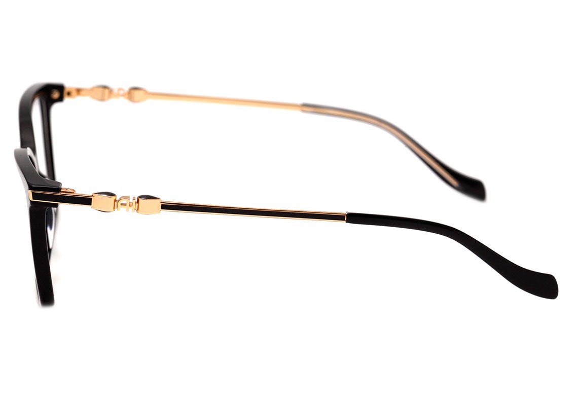 Óculos de Grau Ana Hickmann Ah 6343 A01 Preto Brilho 54 mm