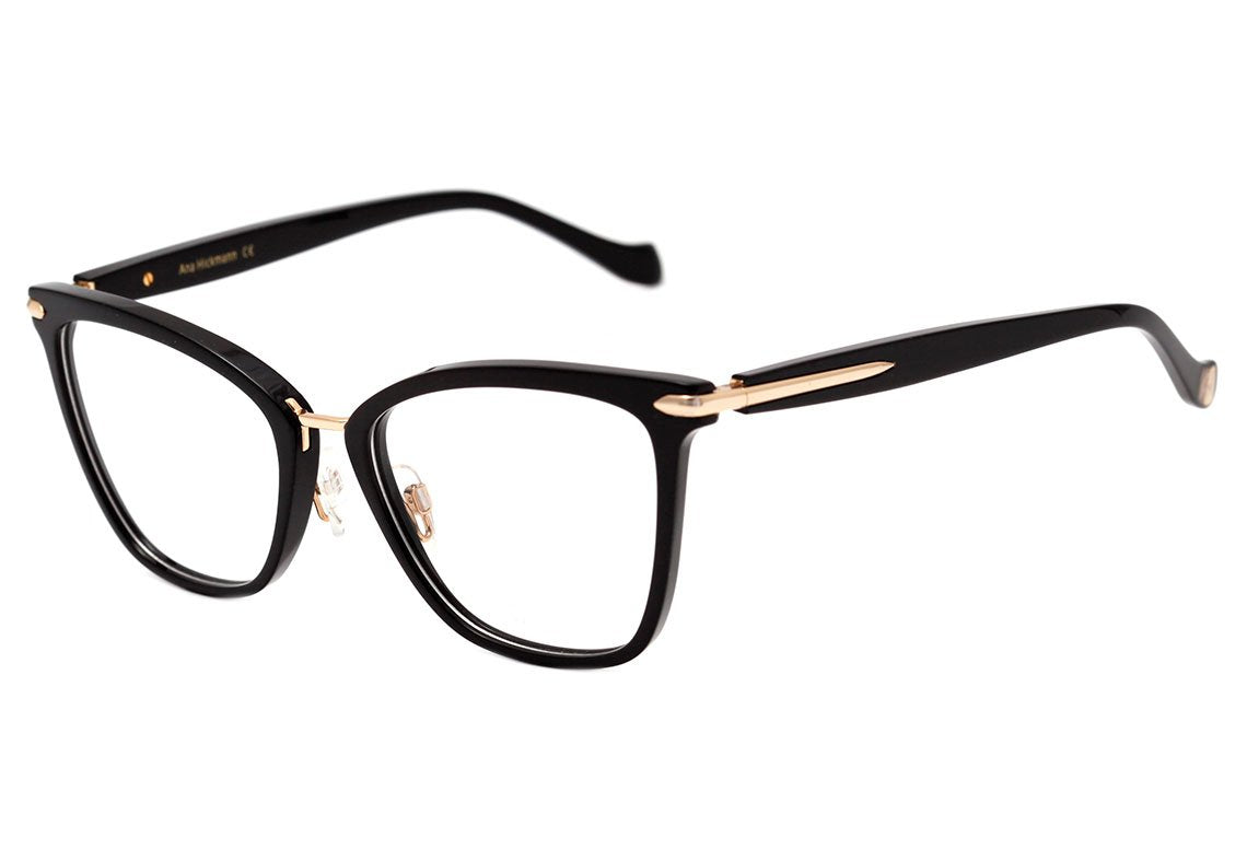 Óculos de Grau Ana Hickmann AH 6363 A01 Preto Brilho 54 mm