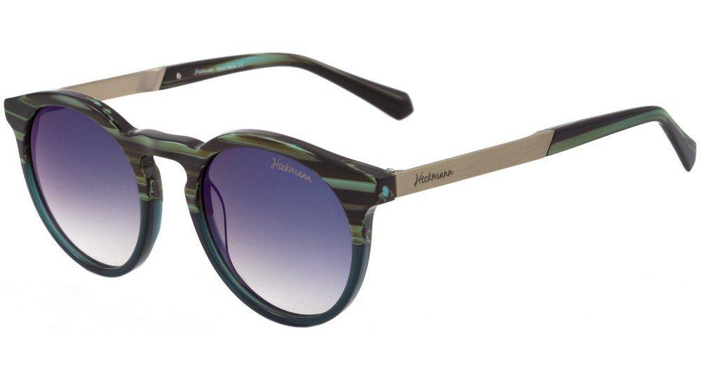 Óculos de Sol Ana Hickmann Ah 9009 C02 Marrom E Verde/ Azul Espelhado Degradê - 49 mm