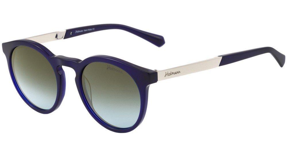 Óculos de Sol Ana Hickmann Ah 9009 D02 Azul E Prata/ Dourado Espelhado Degradê - 49 mm