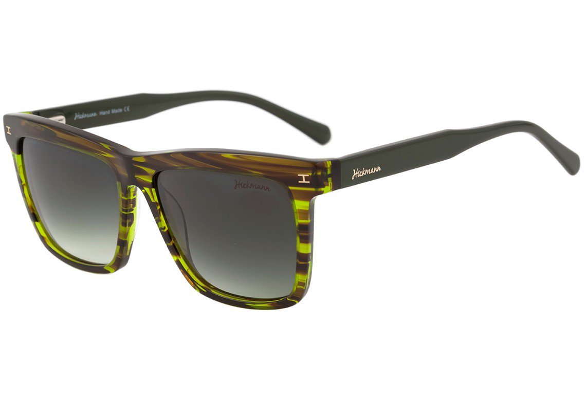 Óculos de Sol Ana Hickmann Ah 9010 E01 Verde Mesclado Brilho/ Verde Degradê - 54 mm