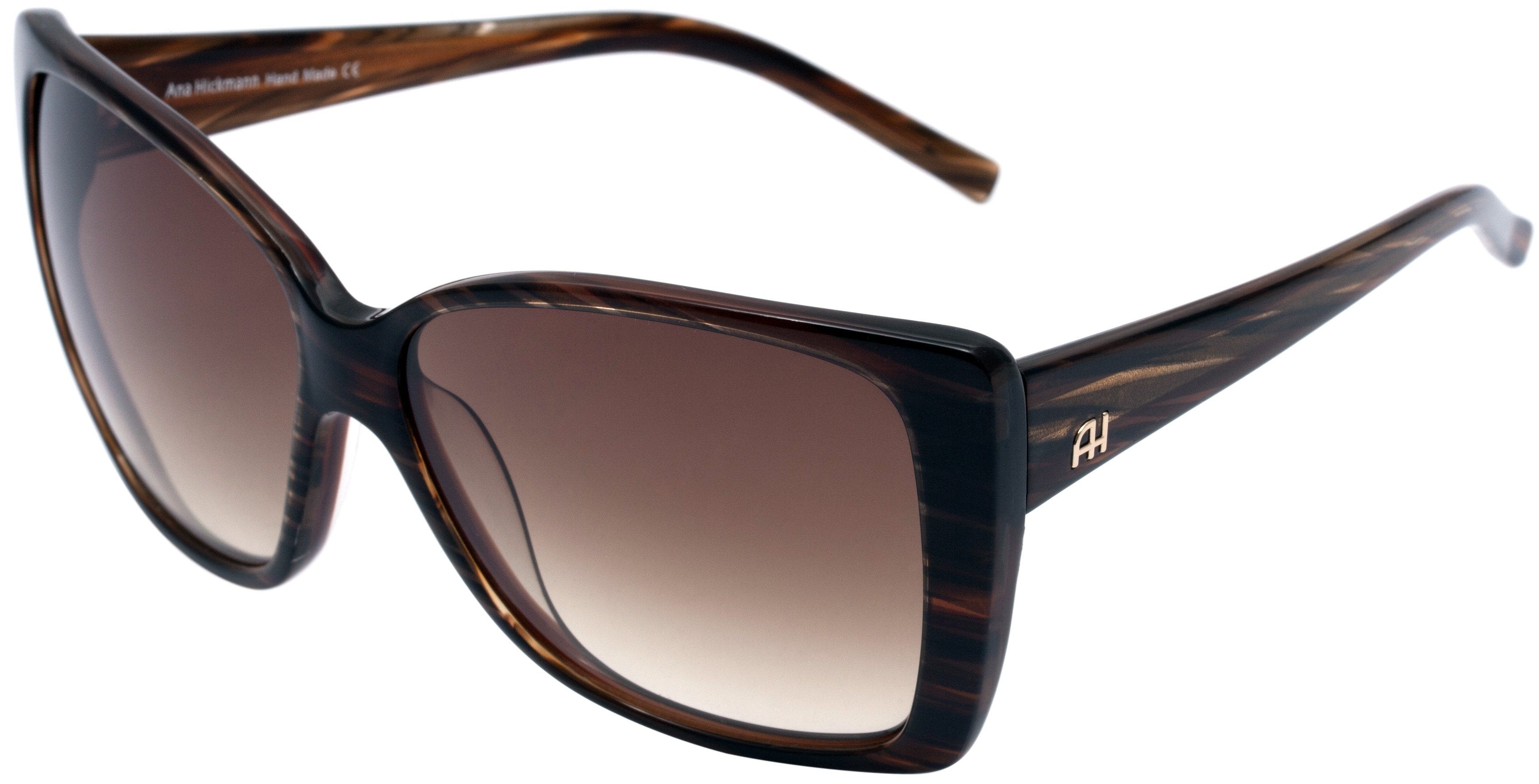 Óculos de Sol Ana Hickmann Ah 9131 C37 Marrom Mesclado/ Marrom Degradê - 57 mm