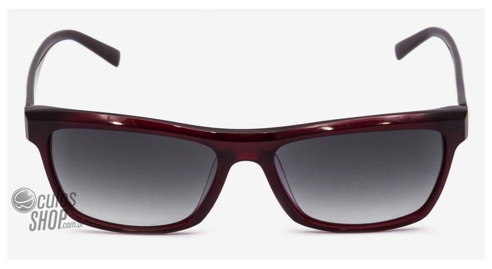Óculos de Sol Ana Hickmann Ah 9160 D01 Vermelho E Branco/ Preto Degradê - Lente 5,5 Cm