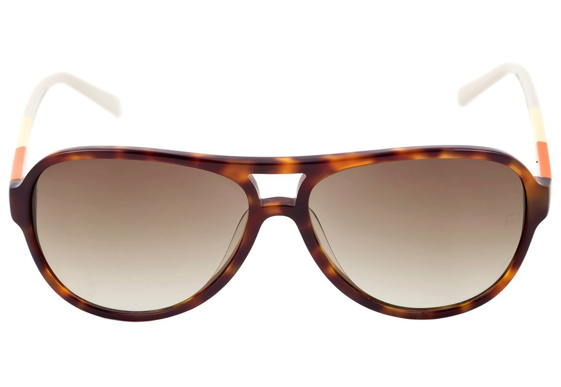 Óculos de Sol Ana Hickmann Ah 9163 G22 Marrom Mesclado E Cinza Brilho/ Marrom Degradê - 59 mm