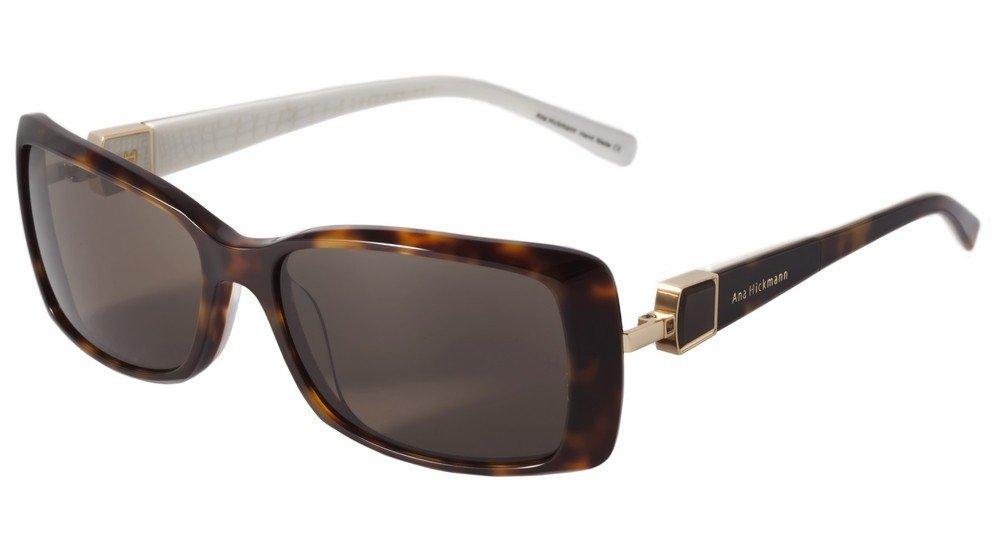 Óculos de Sol Ana Hickmann Ah 9171 G21 Marrom Mesclado E Branco/ Marrom Degradê - 56 mm