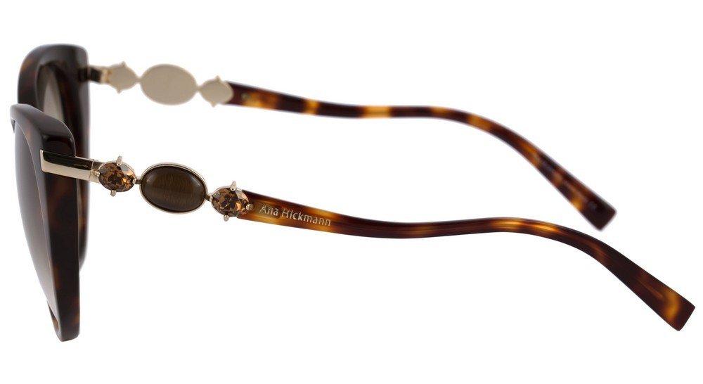 Óculos de Sol Ana Hickmann AH 9192 G21 Marrom Mesclado/ Marrom Degradê - 54 mm