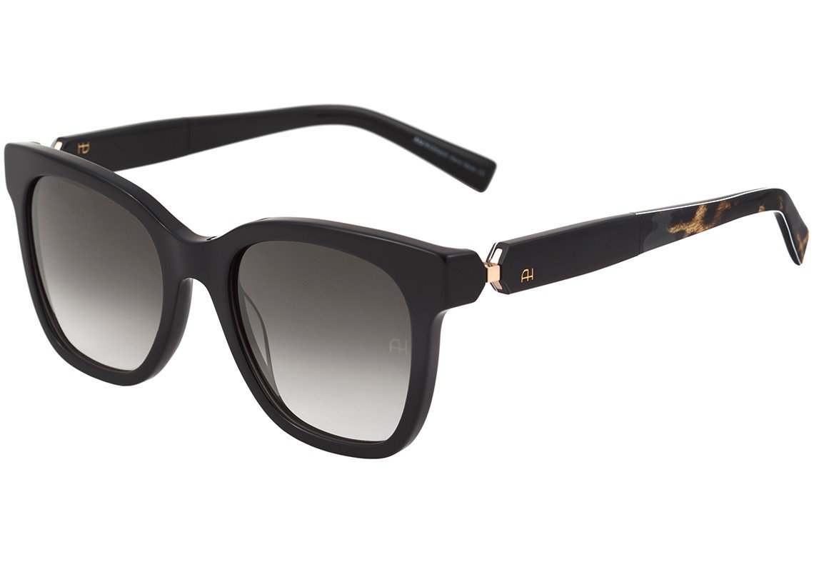 Óculos de Sol Ana Hickmann Ah 9196 A02 Preto Brilho E Mesclado/ Preto Degradê - 53 mm