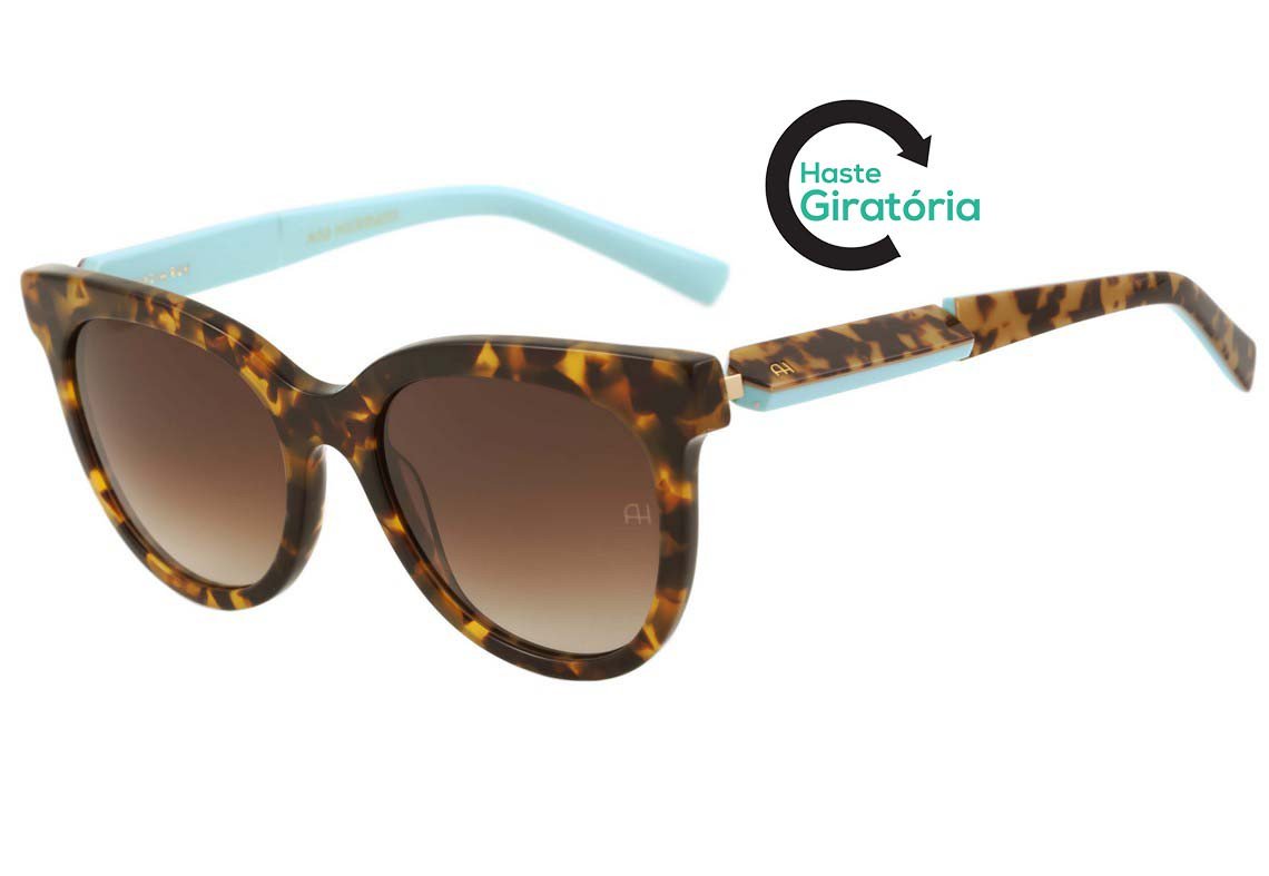 Óculos de Sol Ana Hickmann AH 9204 E01 Azul Brilho / Preto Degradê - 54 mm A01 Preto E Vermelho Brilho - 54 mm