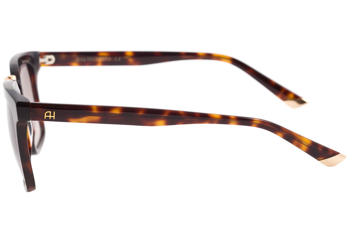 Óculos de Sol Ana Hickmann Ah 9221 G21 Marrom Mesclado E Dourado Brilho/ Marrom Degradê - 54 mm