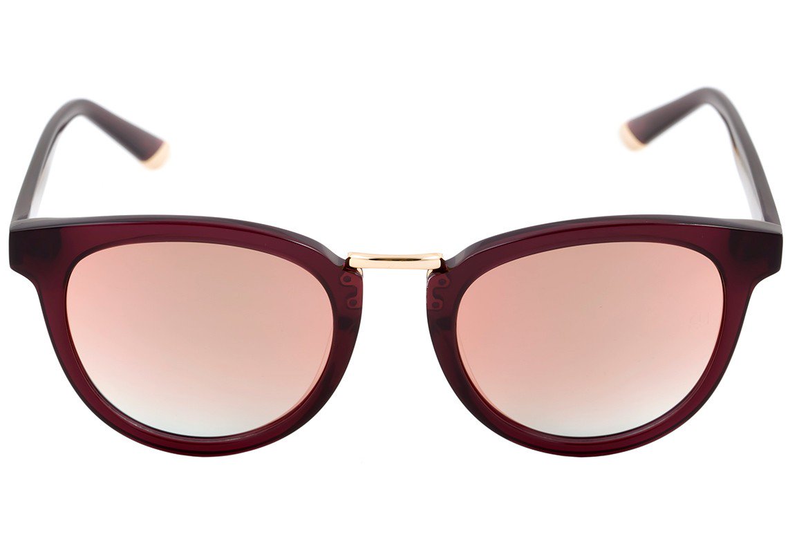 Óculos de Sol Ana Hickmann Ah 9222 G21 Marrom Mesclado E Dourado Brilho/ Marrom Degradê - 53 mm T02 Vinho Translúcido E Dourado Brilho/ Rosa Espelhado - 53 mm