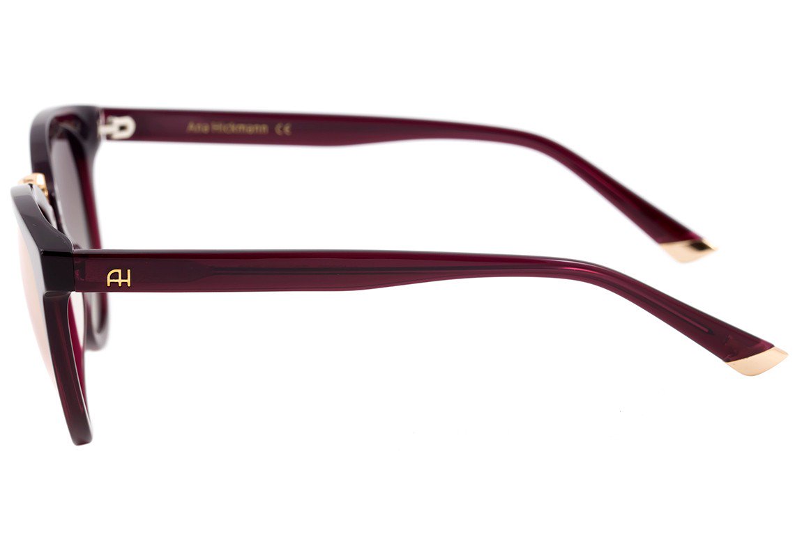 Óculos de Sol Ana Hickmann Ah 9222 G21 Marrom Mesclado E Dourado Brilho/ Marrom Degradê - 53 mm T02 Vinho Translúcido E Dourado Brilho/ Rosa Espelhado - 53 mm