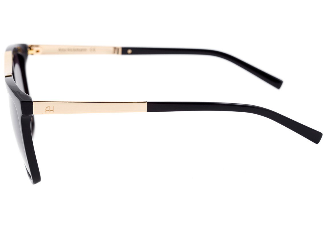Óculos de Sol Ana Hickmann AH 9233 A01 Preto e Dourado Brilho / Preto Degradê - 54 mm