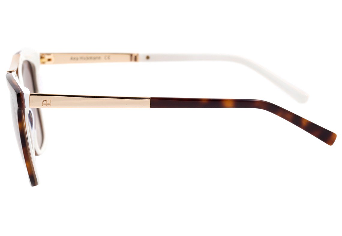 Óculos de Sol Ana Hickmann Ah 9233 G21 Marrom Mesclado E Dourado Brilho/ Marrom Degradê - 54 mm