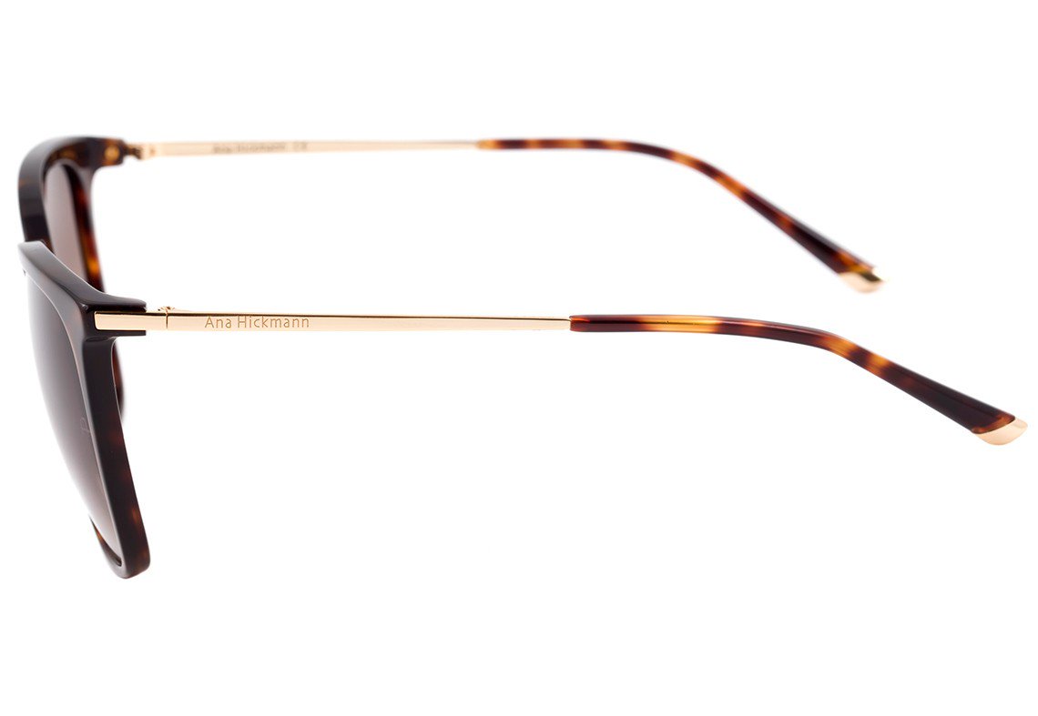 Ana Hickmann Ah 9235 G21 Marrom Mesclado E Dourado Brilho/ Marrom Degradê - Lente 5,5 Cm - Sol