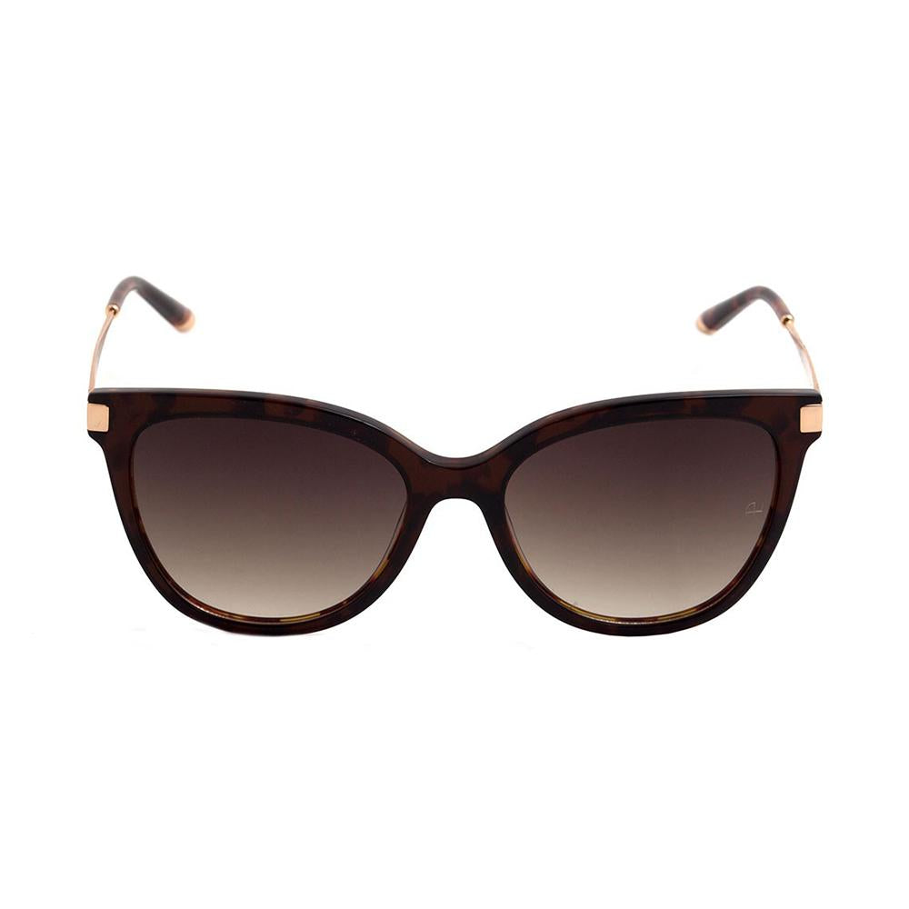 Óculos de Sol Ana Hickmann Ah 9238 G21 Marrom Mesclado E Dourado/ Marrom Degradê - 53 mm