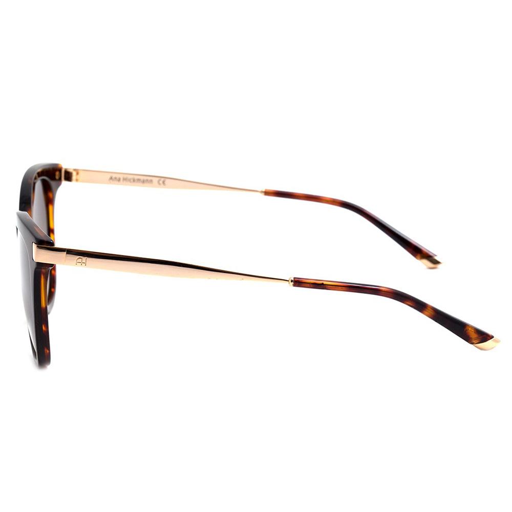 Óculos de Sol Ana Hickmann Ah 9238 G21 Marrom Mesclado E Dourado/ Marrom Degradê - 53 mm
