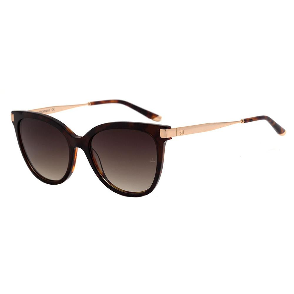 Óculos de Sol Ana Hickmann Ah 9238 G21 Marrom Mesclado E Dourado/ Marrom Degradê - 53 mm