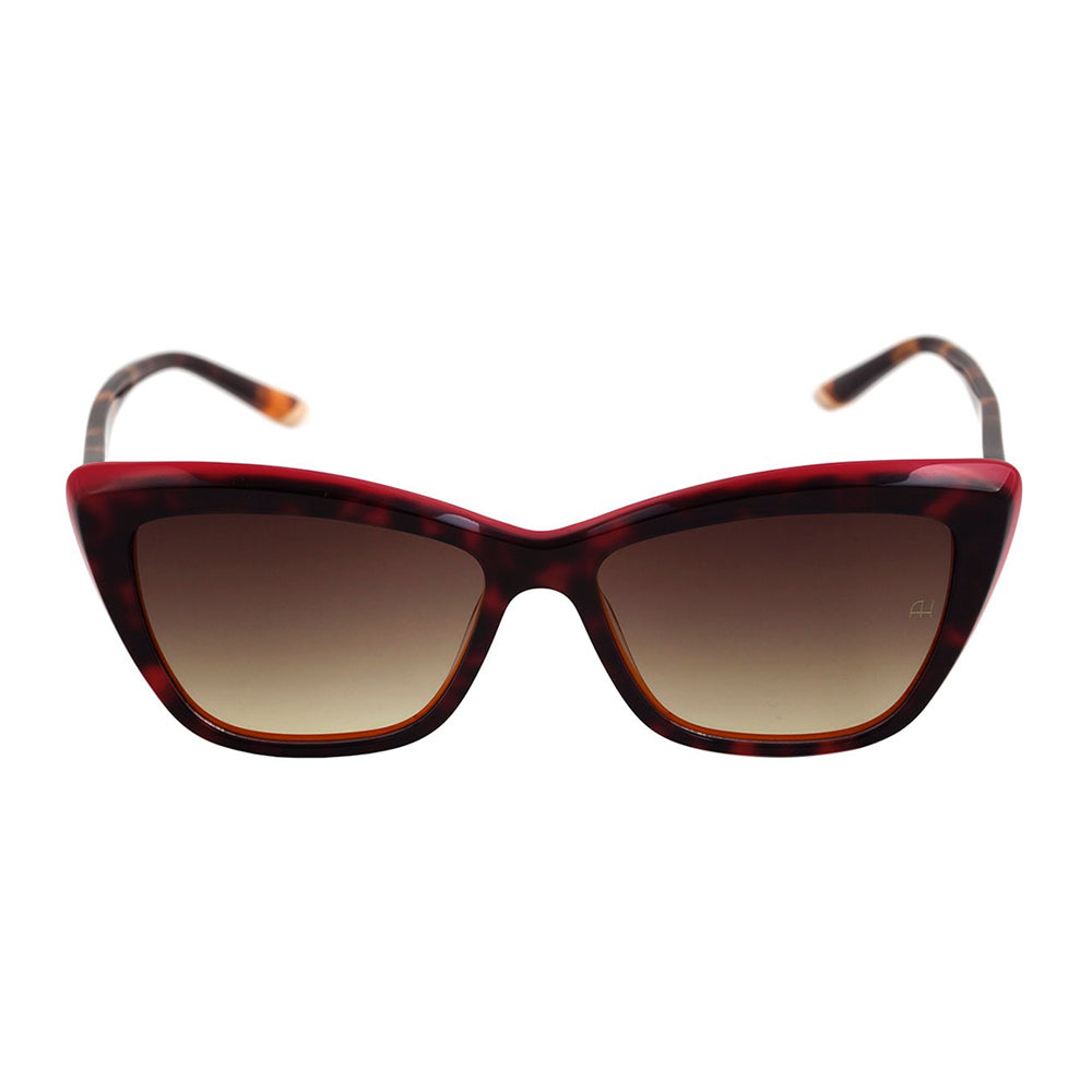 Ana Hickmann AH 9253 G22 Vermelho e Marrom Mesclado / Marrom Degradê - Lente 5,5 cm - Sol