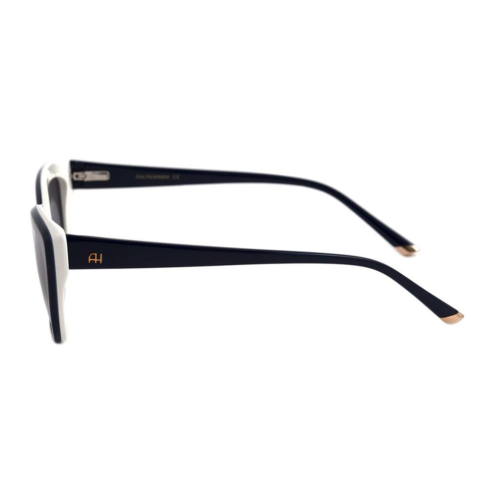 Óculos de Sol Ana Hickmann AH 9253 H01 Azul E Branco/ Preto Degradê - 55 mm