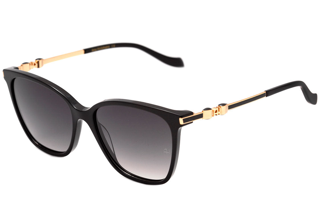 Óculos de Sol Ana Hickmann Ah 9276 A01 Preto Brilho/ Preto Degradê 54 mm