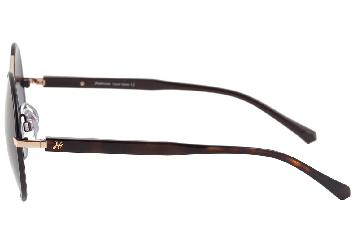 Óculos de Sol Hickmann Hi 3017 09A Preto Fosco E Marrom Mesclado/ Preto Degradê - 54 mm