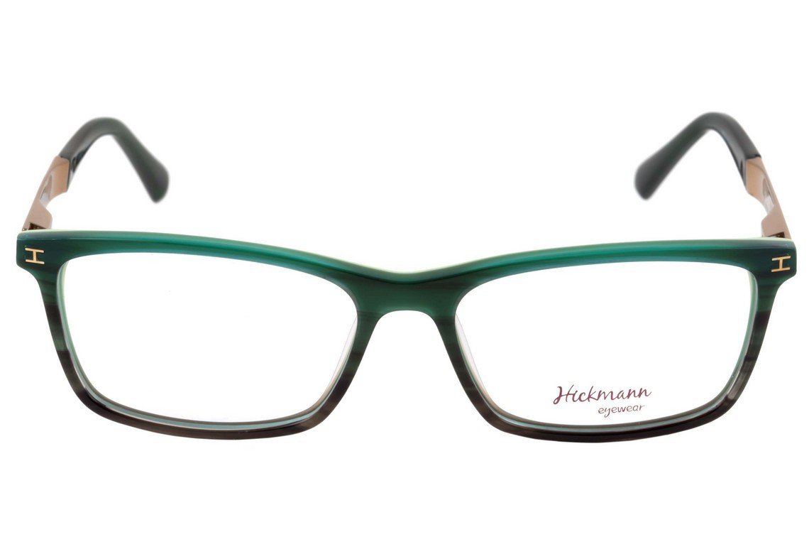 Óculos de Grau Hickmann Hi 6015 A01 Preto Brilho E Dourado - 51 mm