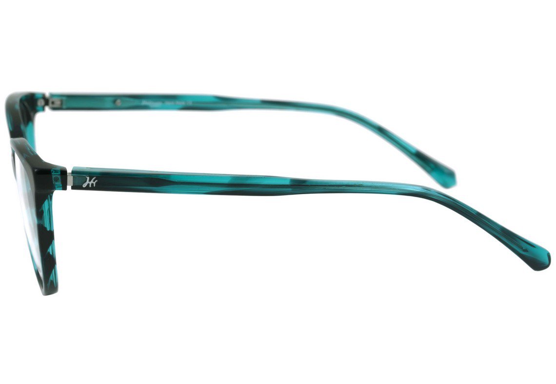 Óculos de Grau Ana Hickmann Hi 6031 A01 Preto Brilho - 54 mm E01 Verde Mesclado Brilho - 54 mm