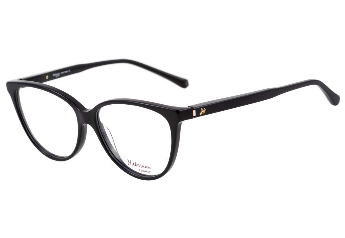 Óculos de Grau Ana Hickmann Hi 6031 A01 Preto Brilho - 54 mm E01 Verde Mesclado Brilho - 54 mm