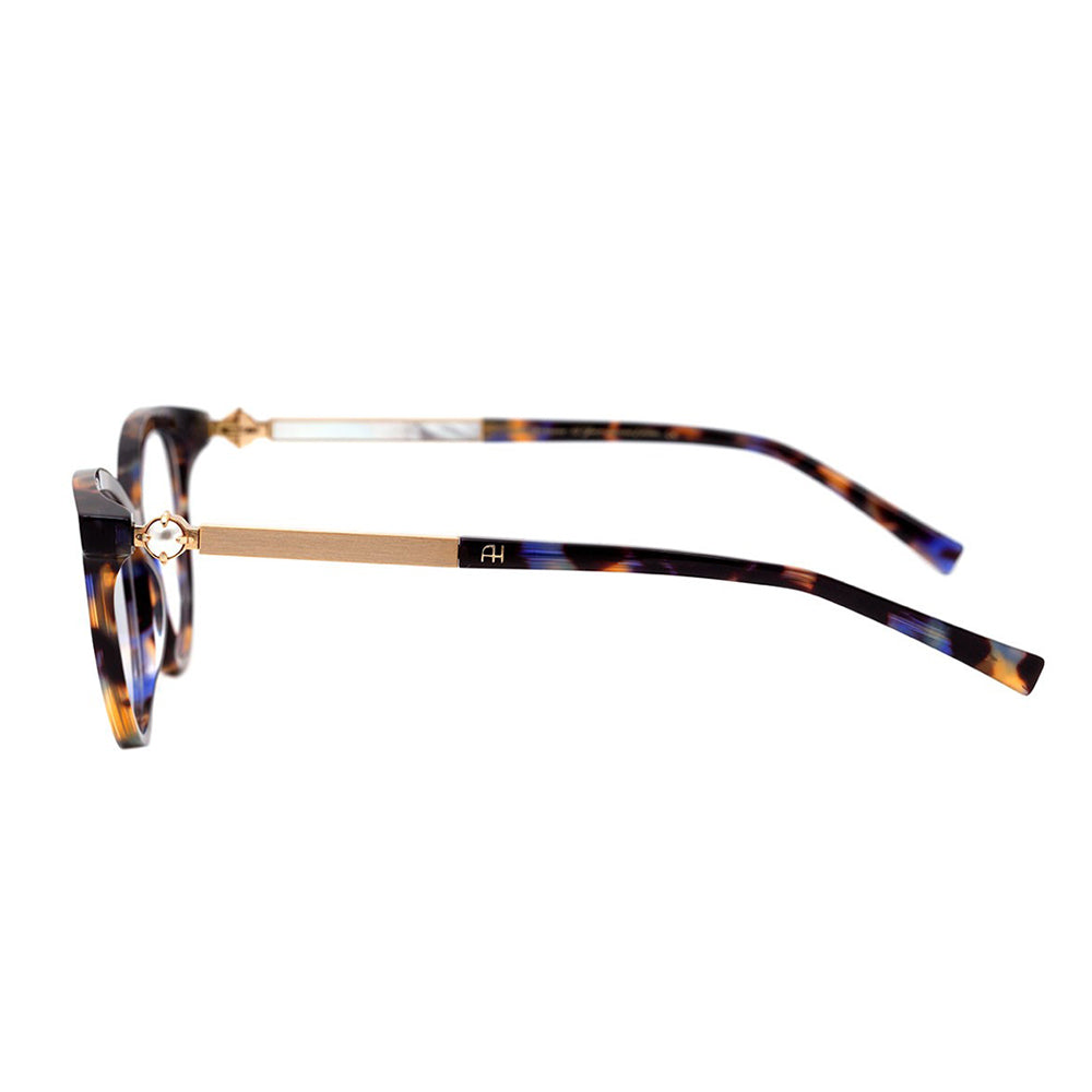 Ana Hickmann Paris II - Edição Especial Glow - Marrom Mesclado Brilho - Lente 5,4 cm - Grau