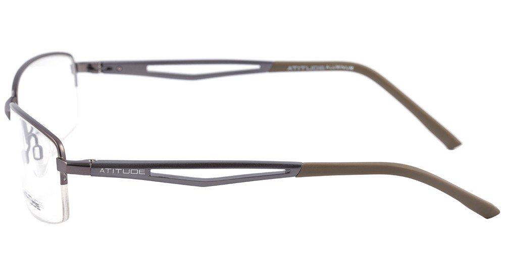 Óculos de Grau Atitude At 1471 02L Cinza E Verde Fosco - 56 mm