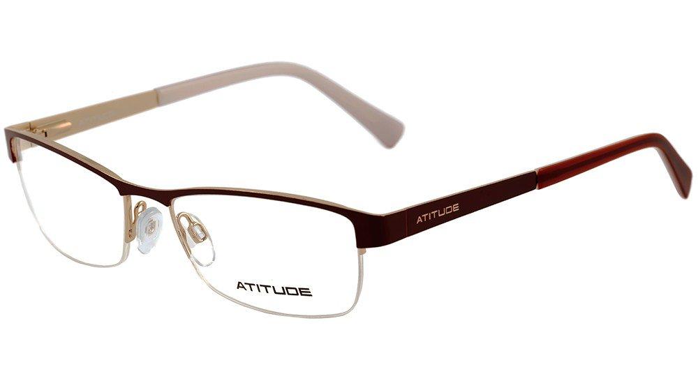 Óculos de Grau Atitude At 1487 04C Vermelho Fosco E Vermelho - 52 mm