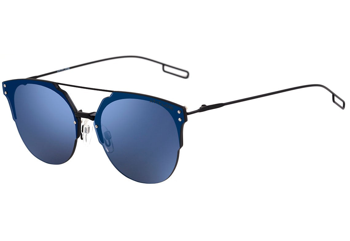Atitude AT 3179 09A Preto Fosco / Azul Espelhado - Lente 6,2 cm - Sol