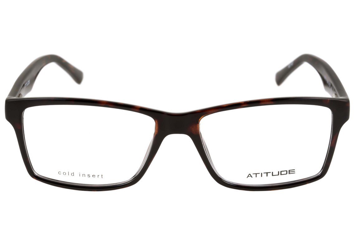 Óculos de Grau Atitude At 4012 G21 Marrom Mesclado Brilho - Lente 5,4 Cm