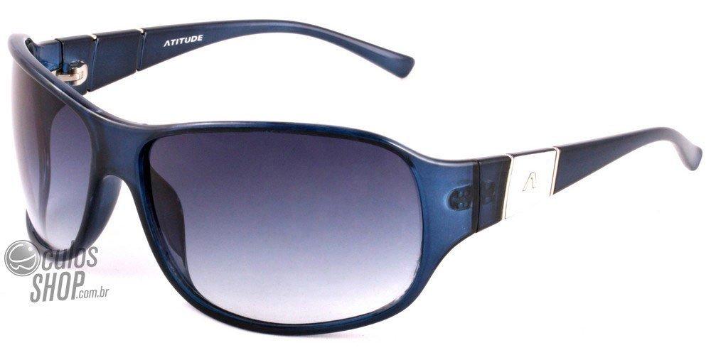 Óculos de Sol Atitude At 5110 H03 Azul Brilho/ Azul Degradê - Lente 6,4 Cm