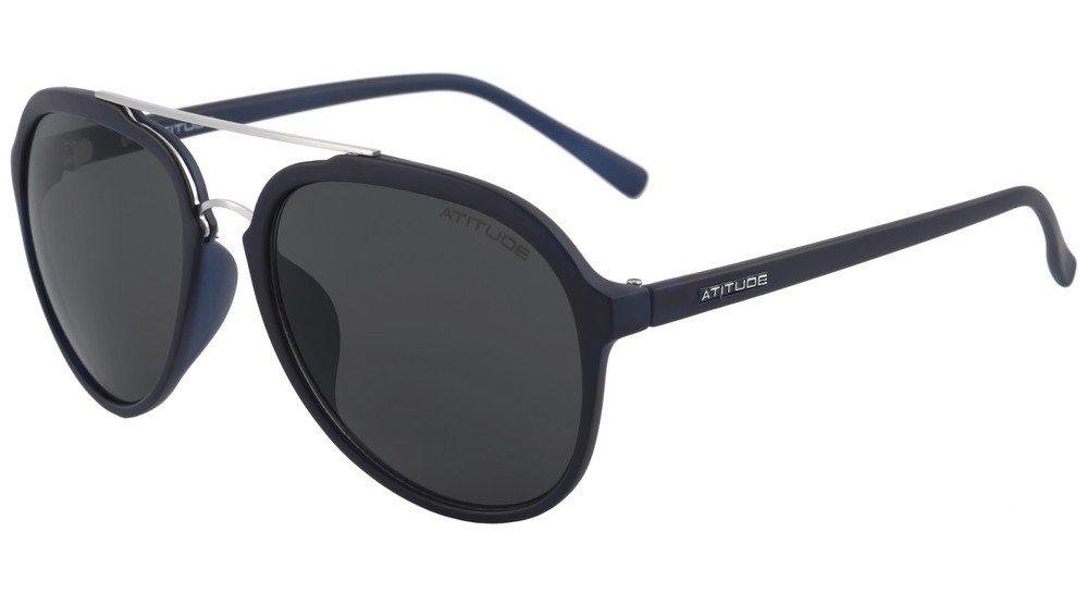 Óculos de Sol Atitude At 5202 D01 Azul Fosco/ Preto - Lente 5,8 Cm