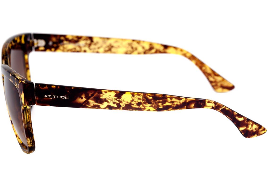 Óculos de Sol Atitude At 5248 G01 Marrom Mesclado/ Marrom Degradê - Lente 5,6 Cm