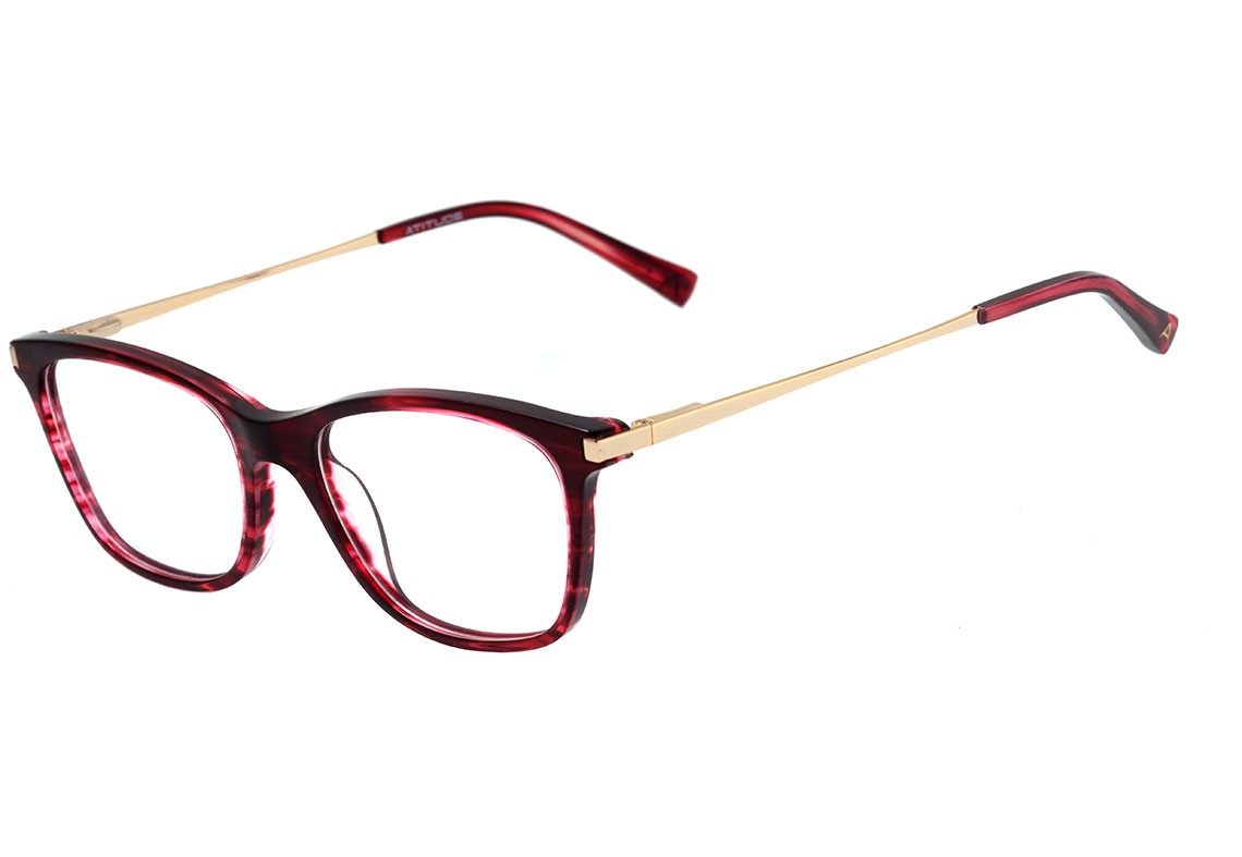 Óculos de Grau Atitude At 6176 E01 Vermelho Mesclado Brilho - 52 mm