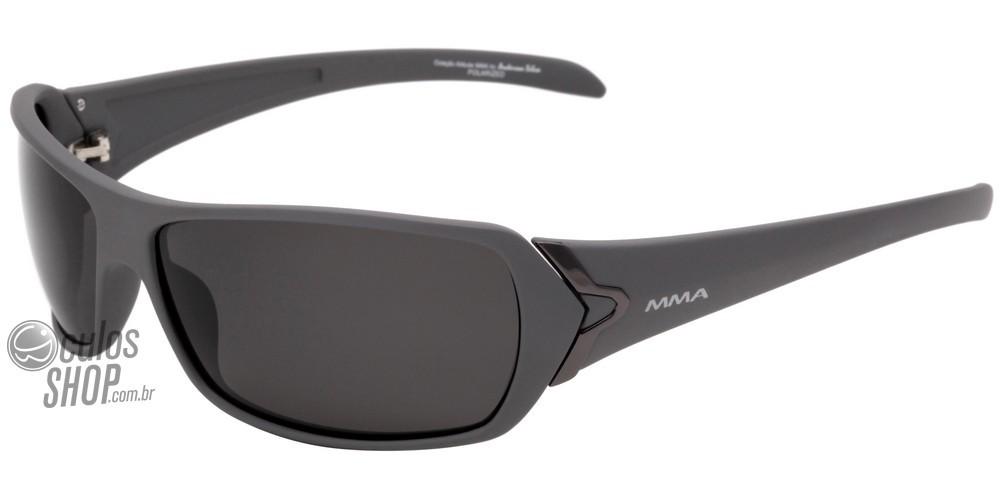 Óculos de Sol Atitude Mma At 5129 H01 Cinza Fosco/ Preto Polarizado - Lente 6,6 Cm