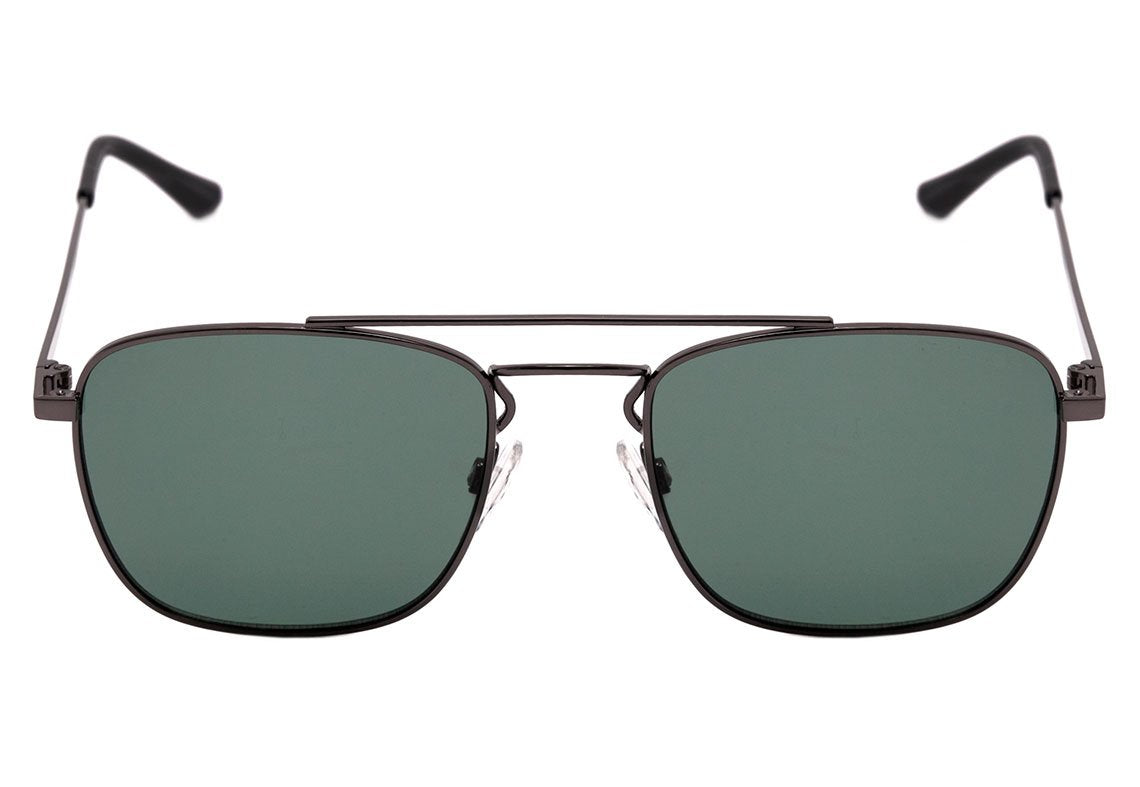 Óculos de Sol Atitude At 3226 02A Cinza Brilho/ Verde G15 Lente 5,5 Cm